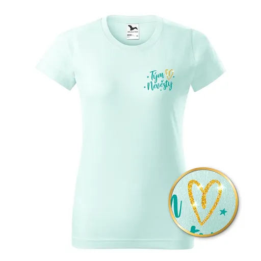 Bontis Tričko Tým nevěsty TŘPYTIVÉ SRDCE - Frost | L