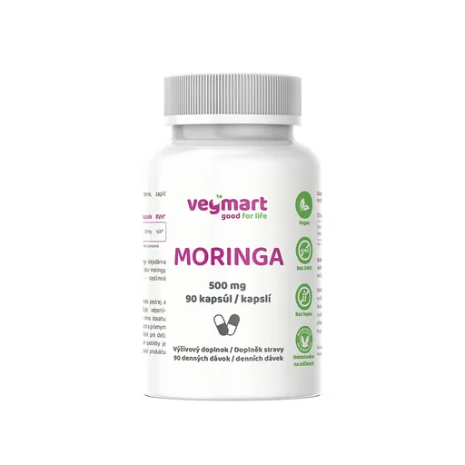 Vegmart MORINGA 500 mg 90 kapslí