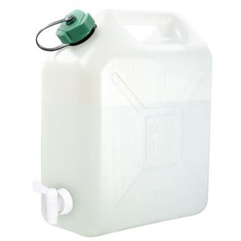 EDA JERRYCAN 20L + TAP Kanystr s kohoutkem, bílá, velikost