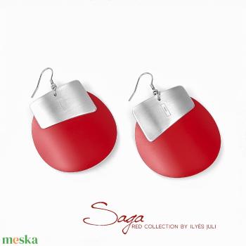 SAGA RED fülbevaló