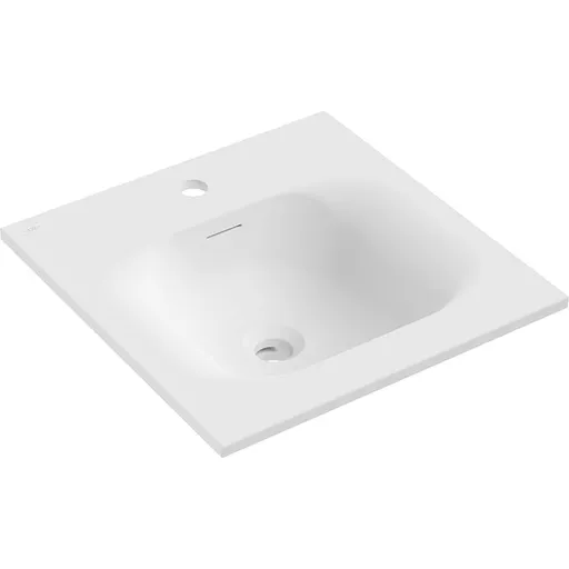 MEXEN Vela umyvadlo zapuštěné do desky 46 x 46,5, bílá mat 25234501