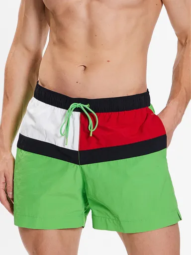 Tommy Hilfiger pánské zelené plavky UM0UM02744 S