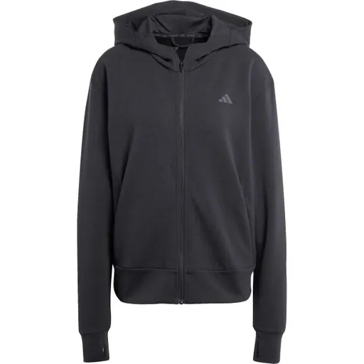 adidas D4T FZ HOODIE Dámská mikina, černá, velikost