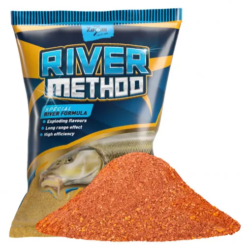 Carp zoom krmítková směs river method 2 kg - jahoda ryba