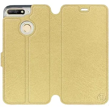 Flipové pouzdro na mobil Honor 7A v provedení  Gold