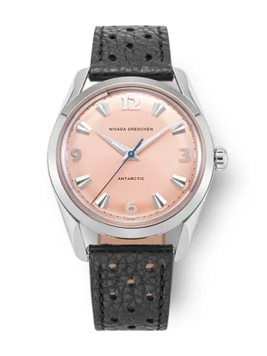 Nivada Grenchen Antarctic 35 mm Salmon - Black Racing Strap