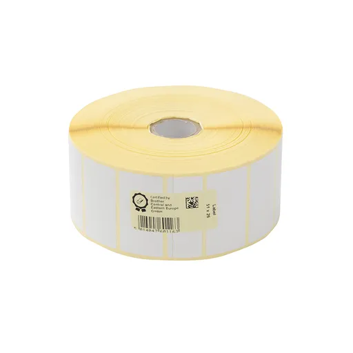 Brother LCE1E026051127P, 51mm x 26mm, originální bílé papírové štítky, 3250 etiket