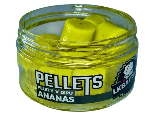 LK Baits Pelety v dipu Ananas 60g - 17mm,LK Baits Pelety v dipu Ananas 60g - 17mm