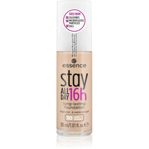 essence Stay ALL DAY 16h voděodolný make-up odstín 10 Soft Beige 30 ml