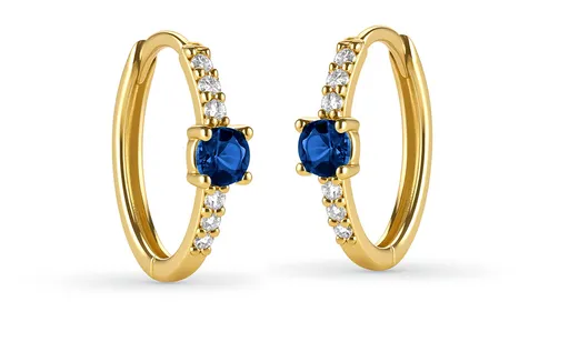 Brilio Luxusní kruhy ze žlutého zlata se zirkony 14/513.471Z-N