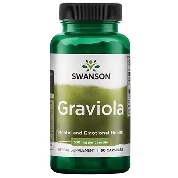 Swanson Graviola (Láhevník ostnitý), 530 mg, 60 kapslí (87614113487)