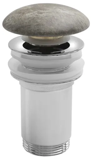 Sapho Umyvadlová výpust 5/4“, click-clack, keramická zátka, 10-50mm, breccia mramor, AR900BM