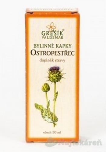 Grešík Ostropestřec bylinné kvapky 50 ml