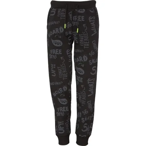 Lewro CHANDER Dětské tepláky, černá, velikost 140-146