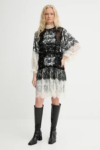 Šaty s příměsí hedvábí MUNTHE LISSO