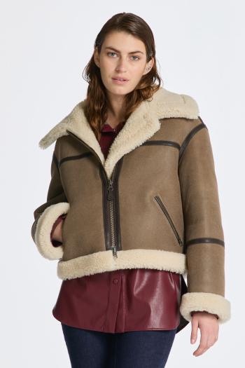 BUNDA GANT SHEARLING JACKET RICH BROWN