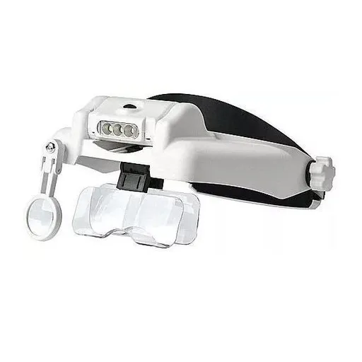 Lupa náhlavní s osvětlením a výměnnými čočkami MG82000M