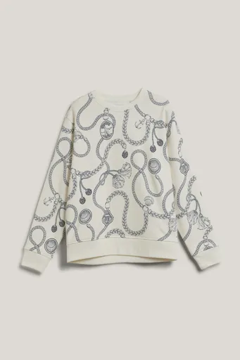 MIKINA GANT SAILING PRINT C-NECK SWEAT CREAM