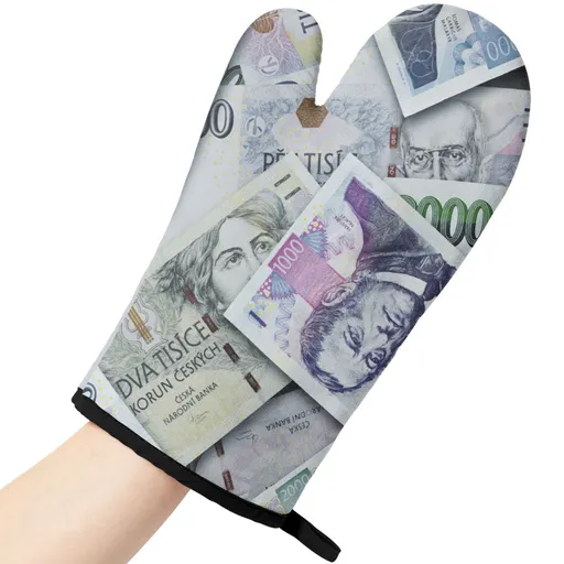 Kuchyňská chňapka Bankovky