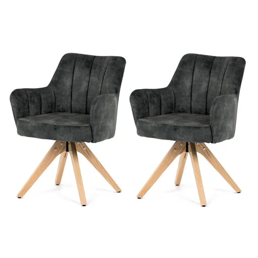 Sada jídelních židlí HC-D7188 GRN4, 2 ks