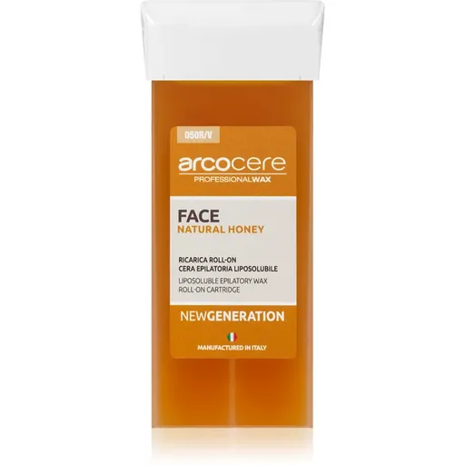 Arcocere Professional Wax Face Natural Honey epilační vosk na obličej náhradní náplň 100 ml