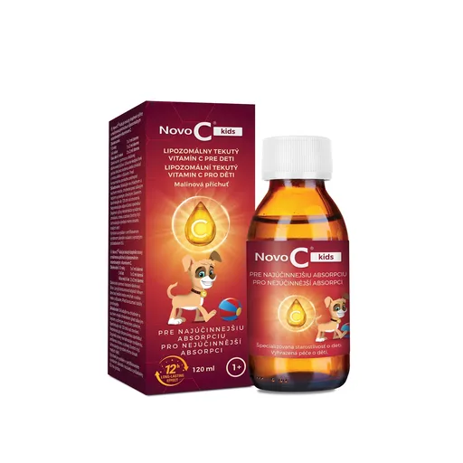Novo C Novo C Kids lipozomální tekutý vitamín C 120 ml 1 r+