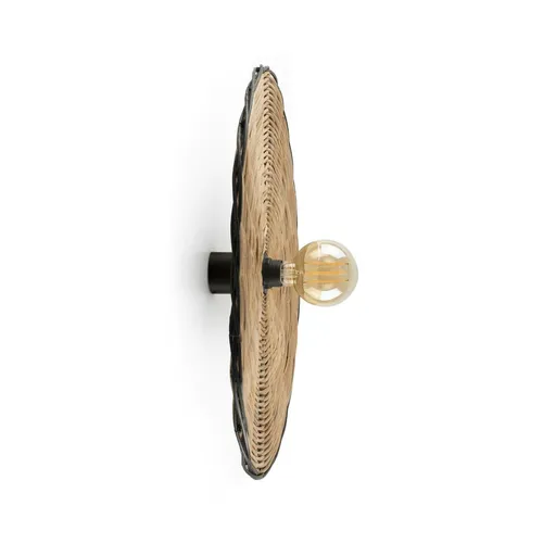 FARO COSTAS 600 H70 nástěnné a stropní svítidlo, černá/ratan