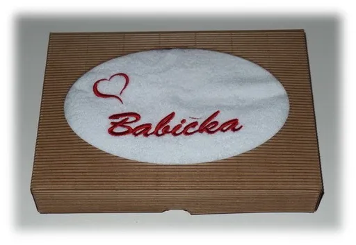 Ručník s věnováním Babička