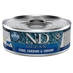 N&D Cat Ocean adult Tuna & Sardine & Shrimps 70 g (8606014106831)