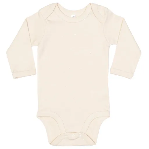 Babybugz Kojenecké body s dlouhým rukávem - Přírodní | 12-18 měsíců