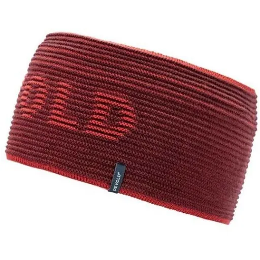 Devold RIB LOGO Čelenka, červená, velikost UNI