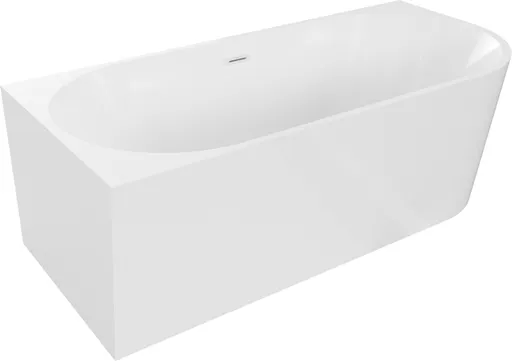MEXEN/S Mia volně stojící rohová vana levá 170 x 80, bílá, sifon a přepad bílá 52691708000L-20