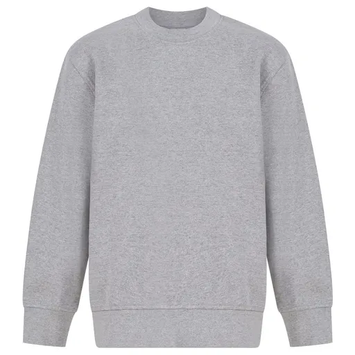 SF (Skinnifit) Dětská udržitelná mikina přes hlavu - Šedý melír | 9-10 let