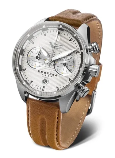 Vostok Europe Limitovaná edice Embéčka Chrono Line 6S21-325A491 - Hnědý kožený řemínek