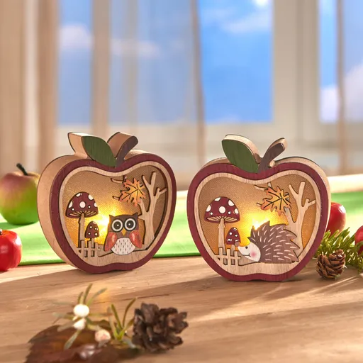 2 LED dekorace Jablko