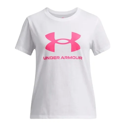 Under Armour BIG LOGO Dívčí triko, bílá, velikost XL