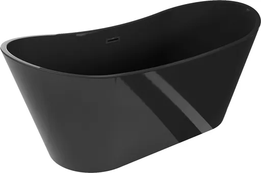 MEXEN/S Montana vana volně stojící 170 x 80, černá, sifon a přepad černá 52011708070-70