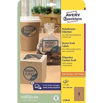 Avery Zweckform L7109-25 Kraftové samolepící etikety (L7109-25)