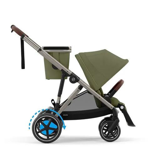 CYBEX Kočárek sourozenecký eGazelle S Moss Green Gold