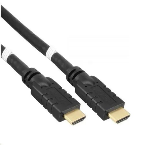 PREMIUMCORD Kabel HDMI High Speed with Ether.4K@60Hz, se zesilovačem, 15m, 3x stínění, M/M, zlacené konektory