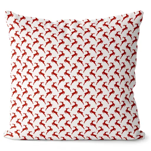 Polštář Christmas reindeers (Velikost: 40 x 40 cm)