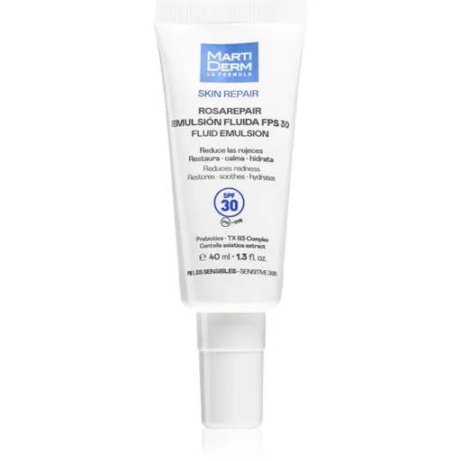 MartiDerm Skin Repair Rosarepair Fluid Emulsion SPF 30 hydratační fluid proti začervenání pleti SPF 30 40 ml