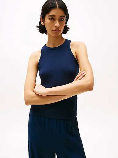 Tommy Hilfiger dámské tmavě modré tílko WW0WW38635 XL