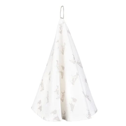 Velká kulatá bavlněná utěrka Life with Cows – Ø 80 cm LWC48N