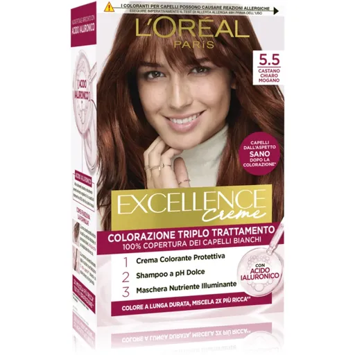 L’Oréal Paris Excellence Creme barva na vlasy odstín 5.5 Castano Chiaro Mogano 1 ks