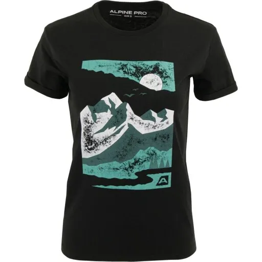 ALPINE PRO NUNA Dámské triko, černá, velikost