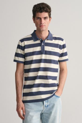 POLOKOŠILE GANT HEAVY WASHED STRIPED POLO EVENING BLUE