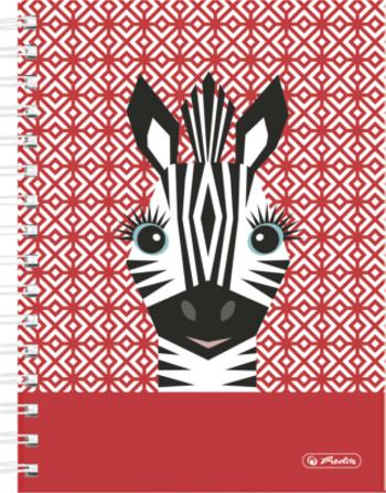 Spirálový blok A5, čtvereček, Cute animals - zebra