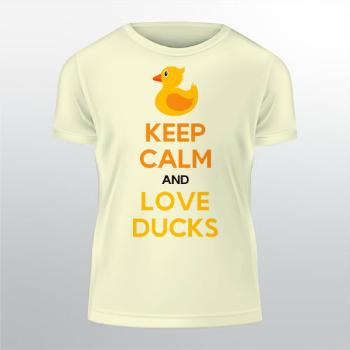 Pánské tričko Classic Keep calm and love ducks