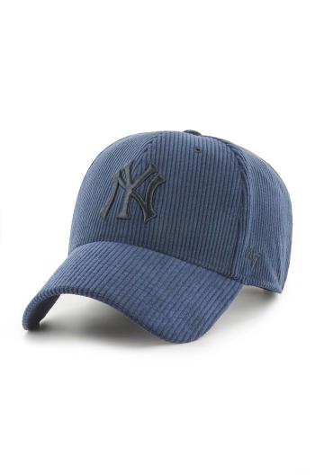 Manšestrová kšiltovka 47 brand MLB New York Yankees tmavomodrá barva, s aplikací, B-THCKM17EWS-NYA